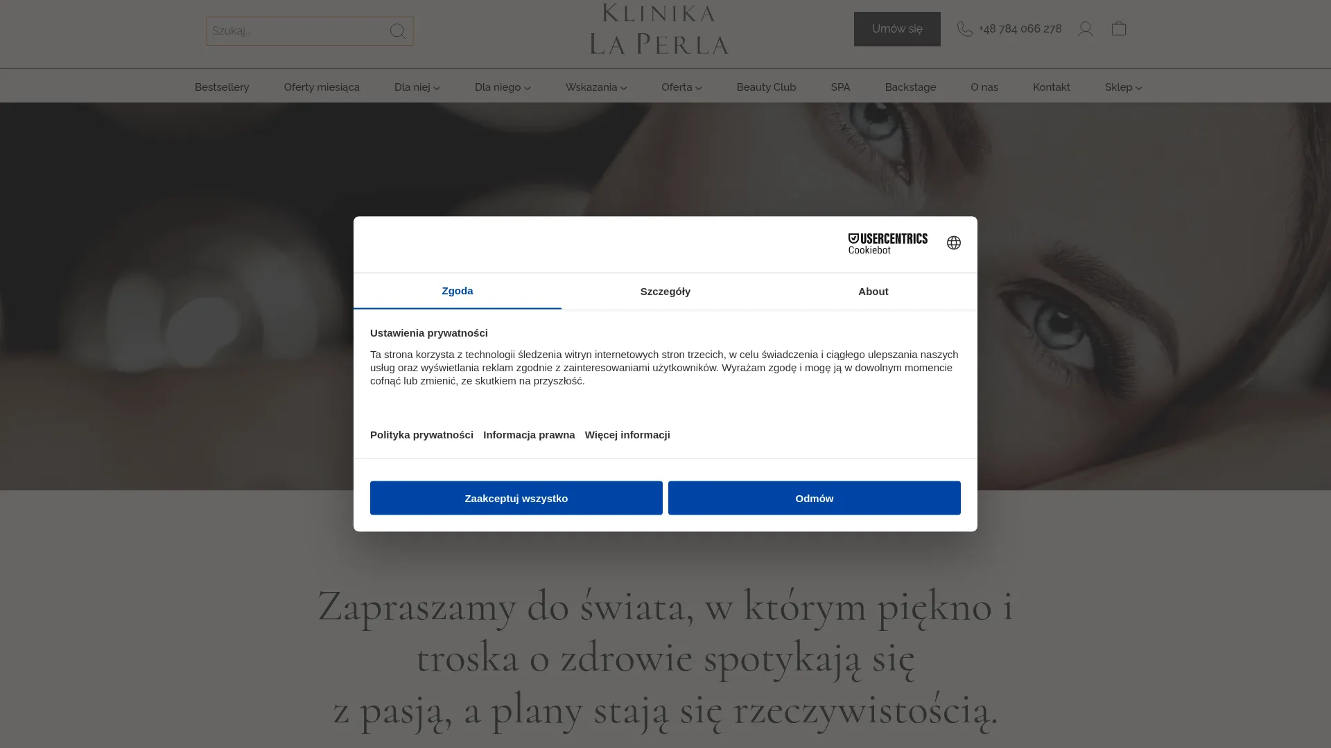 Zrzut ekranu strony